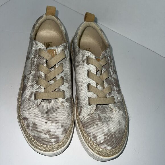 Malibu Slip On Sneakers Canvas Brown Tan Camo Size 8.5 B - Picture 2 of 13